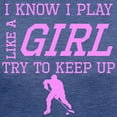thumbnail image 3 of CafePress - Hockey Like A Girl T Shirt - Womens Tri-blend T-Shirt, 3 of 4