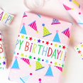 thumbnail image 2 of Rollo de papel de regalo MAYPLUSS Birthday reversible de 17 pulgadas x 10 m, 2 of 7