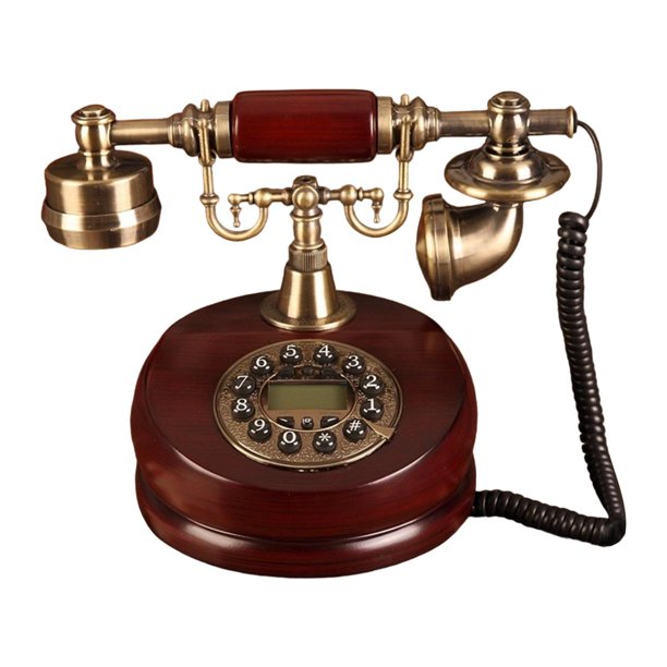 Teléfono con cable, diseño retro, adorno de mesa, teléfono antiguo decorativo Con manos libres