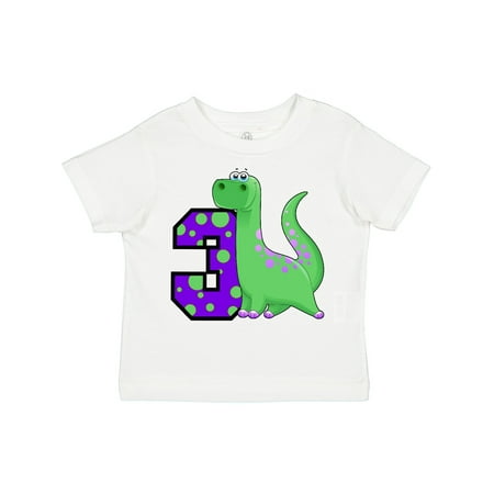 

Inktastic Dinosaur 3rd Birthday Gift Toddler Boy or Toddler Girl T-Shirt