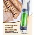 thumbnail image 4 of Cordless Electric Knife for Meat Slicing, 8V Electric Carving Knife for Fish, Bread, Turkey, Rechargeable Meat Cutter with Reciprocating Stainless Steel Blades, Safety Lock, 4 of 8