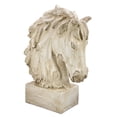 thumbnail image 4 of Galt International 18" Horsehead Wood-Like Carving Statue Centerpiece, 4 of 9