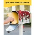 thumbnail image 5 of Christmas Snowman Mailbox Cover Red Magnetic Mailbox Wraps, Xmas Tree Winter Snowflake Mailbox Covers Large Size 21x25.5 Inch Mail Wrap Post Letter Box Christmas Decoration for Outdoor Gardern Yard, 5 of 6