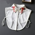 thumbnail image 4 of Zhengup Chiffon Detachable Fake Collar,Half Shirt Blouse Dickey Collar Faux False Collar Elegant for Women Girls, 4 of 7