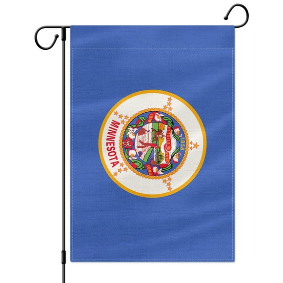 PTEROSAUR American Minnesota State Garden Flag, 12.5x18 inch Double Sided for Home Garden Decoration