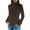 Brown, variant on RYRJJ Womens Turtleneck Sweaters Cable Knit Long Sleeve Pullover Sweater Fall Winter Soft Chuncky Slim Jumper Tops(Brown,M)