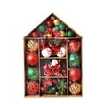 thumbnail image 1 of Yuarrent 70 unidades/Kit de colgante de Navidad de plástico para boda, hogar, Hotel, jardín, porche, decoraciones colgantes, bolas, adornos Kits de decoración para fiestas Rojo Verde Oro Yuarrent HA065335-03, 1 of 6