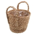 thumbnail image 4 of YEAHIBABY Handwoven Faux Rattan Plant Basket with Rustic Look for Home and Garden, 4 of 6