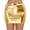 Gold, variant on Pitauce Women's Sexy Bodycon Pencil Skirt Shiny Metalic Liquid Mini Skirt Night Out Party Tight Hip Skirts