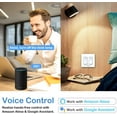 thumbnail image 4 of Smart Light Switch, 2 Gang WiFi Double Light Switch with Remote Control and Timer Schedule, Work with Alexa Echo/Google Home/SmartThings, Neutral Wire Required, Only Supports 2.4GHz Network, 4 of 8