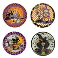 thumbnail image 5 of Corona De Halloween Colgador De Puerta Redondo Letrero De Bienvenida Para Decoración De Halloween Kearding HA043868-04, 5 of 5
