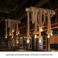 thumbnail image 4 of Lightweight Pendant Light,  85-265V Hemp Rope Light, Twisted For E27 Base Light Bulb Coffee Bar Decor Parlor, 4 of 8