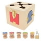 thumbnail image 3 of Clasificador de formas de madera,Juguete clasificador de formas para bebés Cerradura de madera para bebés que clasifica los juguetes la máxima comodidad, 3 of 8