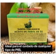 thumbnail image 2 of Jabón Orgánico con Aceite Esencial de Árbol de Té VIVONATURAL 110 g Ayuda al cuidado de piel. Hidrata, Regenera, Nutre y Suaviza, 2 of 4