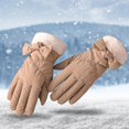 thumbnail image 3 of Moda mujer guantes de invierno pantalla táctil impermeable grueso forrado completo calentador de manos guantes de de para deportes Soledad Guantes de invierno para mujer, 3 of 8