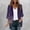 Purple(New), variant on 3/4-Sleeve Cardigan Jacket for Women Cardigan Fashion Retro Print Lightweight Breathable Beach Cover-Up Casual Loose Comfortable Top