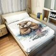 thumbnail image 3 of Otter Blanket Cute Animal Fleece Blanket Soft Fuzzy Plush Throw Blankets for Couch Bed 40"x50", 3 of 6