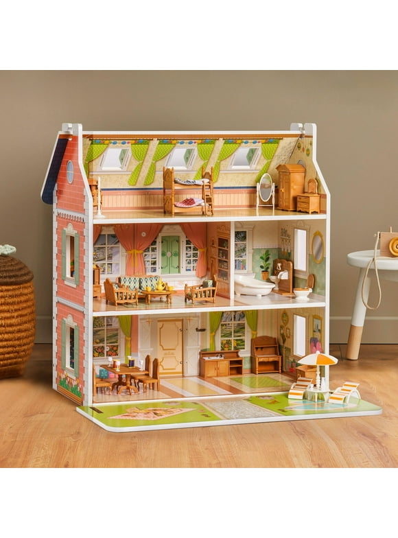 Wooden Dollhouses in Dollhouses & Playsets