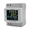 thumbnail image 1 of Digital Single Phase Energy Meter Household Electricity Usage Monitor AC40V-300V 100A Power Voltmeter Ammeter Voltage, 1 of 8