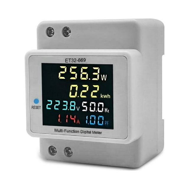 Digital Single Phase Energy Meter Household Electricity Usage Monitor AC40V-300V 100A Power Voltmeter Ammeter Voltage