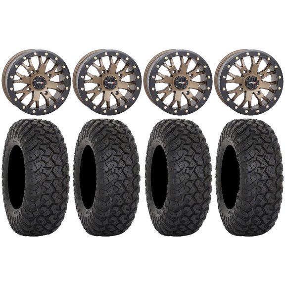 System 3 SB-4 Bronze (6 1) 15" Wheels 35" RT320 Tires Polaris RZR XP 1000 / PRO XP / Ranger XP 900/1000