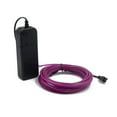 thumbnail image 2 of ABALDI EL Wire 3m Rope Lights Battery Powered Flexible Portable Neon Light Pack Drivers with 3 Modes High Brightness for Xmas Party Decoration Wedding Pub DIY(Purple, 9ft/3m), 2 of 9