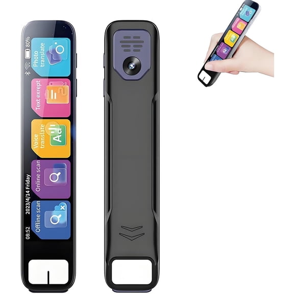 Scan Sense Pen, ScanSense AI Smart Pen, Smart Pen Scanner, Offline Translation in 60  Languages with Chat GPT, Instant AI Answers for Math, History & Homework, Voice Recorder & Bluetooth