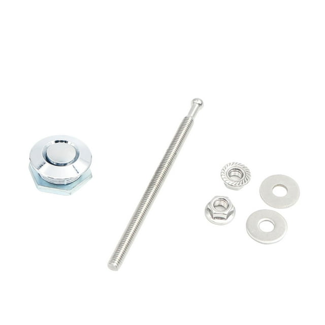 Youkk Car Modification Lightweight And Stylish Hood Lock Multiple Styles Available Electroplated silver DP17-25 1Set