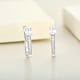 thumbnail image 3 of Hoop Earrings 925 Sterling Silver U Shaped Huggie Earring Birthstone Jewelry for Women, 3 of 5