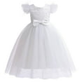 thumbnail image 2 of Hicidod Flower Girl Vintage Sequin Dress Kids Sparkly Rhinestone Tulle Formal Dresses Photo Shoot Wedding Party Prom Dress Fall 2025, 2 of 7