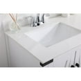 thumbnail image 4 of Elegant Decor Grant 36" MDF Wood & Stone Bathroom Vanity with Backsplash - White, 4 of 8