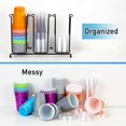 thumbnail image 4 of Organizador de vasos y tapas Inevibe de metal con 3 compartimentos, 4 of 6