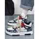 thumbnail image 2 of [Random Design] Large Size Men's Sports High-Top Sneakers, Four Seasons, Blue/White/Multicolor, Leather Splice, Flat Shoes, Walking Shoes, High-Top, C, 2 of 5