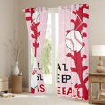 thumbnail image 3 of Erosebridal Teens Eat Sleep Baseball Curtains Pack of 2 (42x84 Each),Sport Gamer Curtains Blackout for Kids Boys Girls,Ultra Soft Home Decor, 3 of 6