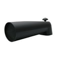 thumbnail image 5 of Westbrass 7" Reach Wall Mount Tub Spout with Diverter, Matte Black, 5 of 9