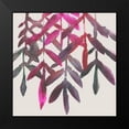 thumbnail image 2 of Zarris, Chariklia 12x12 Black Modern Framed Museum Art Print Titled - Fuchsia Vine II, 2 of 5