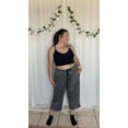 thumbnail image 5 of CASSIE LIZ Womens Capris Plus Size 5X Flecking Gray Knit Yoga Capri Pants Summer Casual Elastic Waist Lounge Capris Drawstring Workout Activewear Pants Loose Fit Sweatpants with Pocket 5XL 26W 28W, 5 of 6