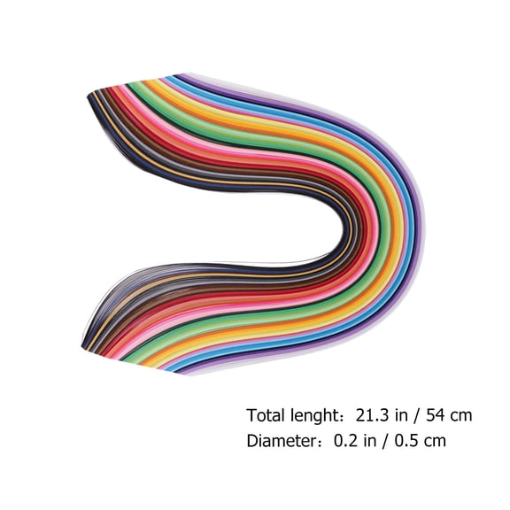 WHAMVOX 500 Paper Quilling Strips Set, 50 Vibrant Colors, 5mm Wide Paper Craft Strips for Arts, Scrapbooking, and Projects