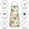 thumbnail image 6 of Fuzoiu Birds And Flowers Print Kitchen Cooking Aprons,Kitchen Cooking BBQ Aprons,Chef Apron with 2 Pockets for Men Women,Art Aprons for Painting Pottery Ceramics, 6 of 7