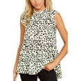 thumbnail image 1 of Tops de mujer Casual Estampado floral Cap manga Volantes Cuello Suelto Babydoll Camisa Blusa Túnica Top Ormromra  WMZY-780-3, 1 of 1