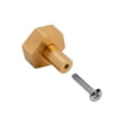 thumbnail image 2 of Era Hexagon Knob 4-Pack Brushed Gold, 2 of 7