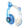 thumbnail image 4 of Auriculares de oreja de gato CUTICAT con luces RGB Azul, 4 of 8