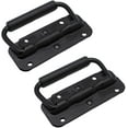 thumbnail image 2 of 4 Pieces Box Handle, Metal Folding Handle, Black Box Handle, Spring Loaded Box Handle, Replacement Handle for Tool Box or Storage Box, 2 of 5