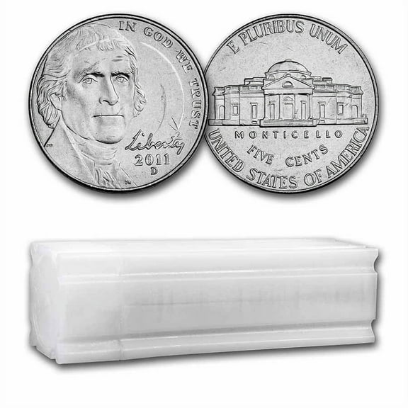 2011-D Jefferson Nickel 40-Coin Roll BU