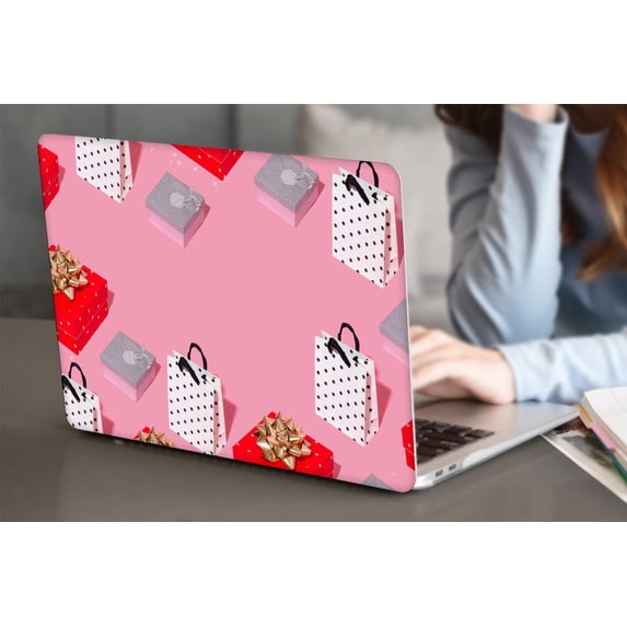 KSK KAISHEK Plastic Hard Shell Compatible 2017 - 2014 2013 2012 2011 2010 Rel. Old MacBook Air 13" Not Retina Display + Black Keyboard Cover Model: A1466/A1369 Pink series 0062