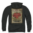 thumbnail image 3 of Looney Tunes The Depths (Back Print) Adult Zipper Hoodie Sweatshirt Black, 3 of 3