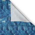 thumbnail image 3 of Ambesonne Whale Kitchen Curtains, Aquatic Themed Design, 55"x45", Navy Blue Dark Blue, 3 of 3
