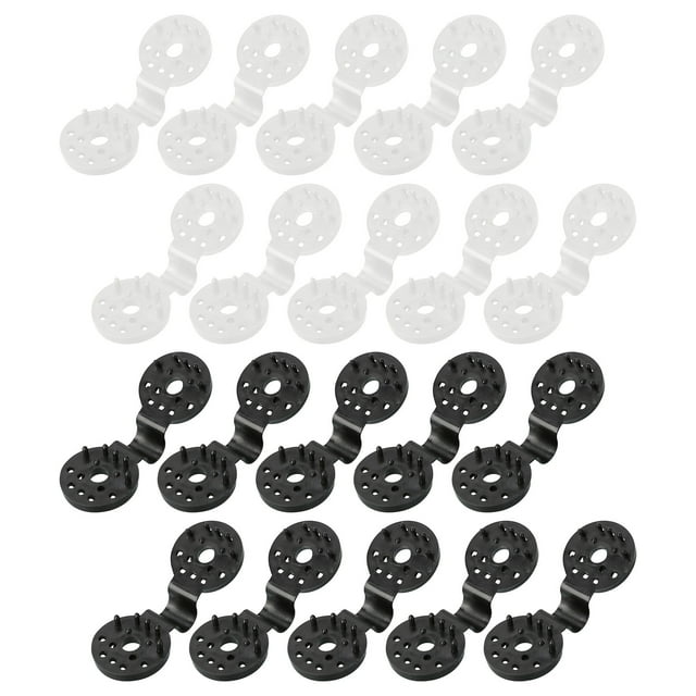 Toile d'Ombrage pour Plantes Toile d'Ombrage Verrouillage Robuste, Clips Ronds en Plastique Noir pour Filet d'Ombrage Accessoires pour Jardin Toile d'Ombrage