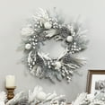 thumbnail image 2 of Northlight Flocked Berries and Pinecones Artificial Pine Christmas Wreath - 26" - Unlit, 2 of 7