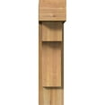 thumbnail image 2 of Ekena Millwork 8"W x 20"D x 32"H Westlake Block Rough Sawn Bracket w/ Offset Brace, Western Red Cedar, 2 of 25